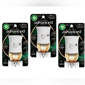 Lot (3) Air Wick Warmers Advanced Plug-ins Scented Oil Warmers - 3 Packs Airwick